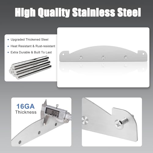 Image of Criditpid Heat Deflector Modification for Pit Boss Austin XL, Pro Series, Rancher XL, PB1150, PB1100 Grill Parts, Stainless Steel Air Gap Mod, Heated Diffuser Plate Cover for Pit Boss Accessories