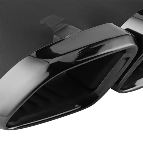 Embouts D'échappement Chromés Quad, Accessoire de Voiture de Mise à Niveau pour MercedesAMG C63/S W205 C205 PreFacelift 20152018 Saloon Estate Coupé Cabriolet (Noir
