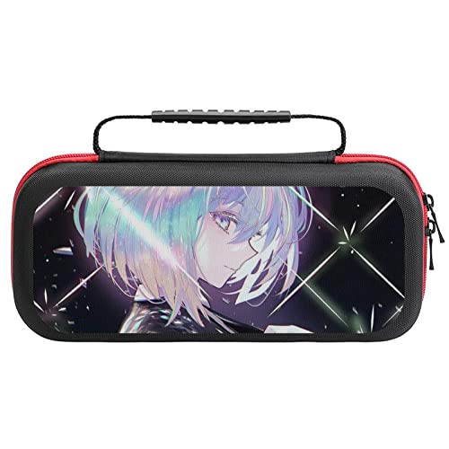 Switch ケース 宝石の国 薄型 スイッチ ケース 可愛い スイッチ専用ケース 大容量 Switchカバー Switch専用キャリーケース 持ち手付き スイッチポーチ 衝撃吸収 収納バッグ スイッチカバー Joy-Con 収納ケース 20個カード 保護