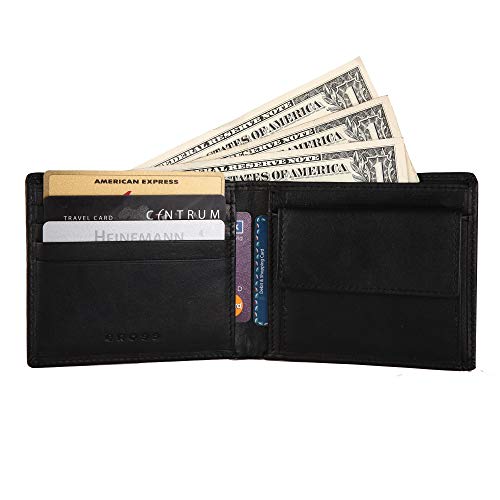Cross Black Men's Wallet Stylish Genuine Leather Wallets for Men Latest Gents Purse with Money Coin and Card Holder Compartment (AC1458072_1-1) 5 41UwJwMMwwL