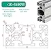 GTPBAO 4590 Industrial Aluminum Profile Heavy Duty 45x90mm Extrusion Linear Rail for Equipment Framework Automation Workstation Extruded Rail(50mm 1.97