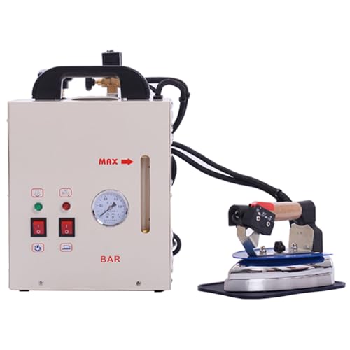 Estación de planchado a vapor profesional con caldera de 1600 W y plancha de 900 W, vaporizador de prendas con capacidad de 4 L para el cuidado de prendas comerciales en tiendas, tintorerías y sastr