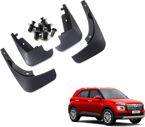 Image of WolkomHome Mud Flap Compatible with Venue 2022 - Durable Splash Guards for Car Exterior Protection