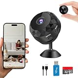 Camara Espia. Pack Cámara Vigilancia Wifi Interior (2.4GHz)(HD) + SD 32GB | Camara Mini Oculta Seguridad | Sensor Movimiento | Vigilancia para Bebe, Perros, Coche | Inalambrica a Bateria, Sin Cables Camara Espia. Pack Cámara Vigilancia Wifi Interior (2.4GHz)(HD) + SD 32GB | Camara Mini Oculta Seguridad | Sensor Movimiento | Vigilancia para Bebe, Perros, Coche | Inalambrica a Bateria, Sin Cables