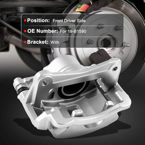 Image of cciyu Front Left Brake Caliper Assembly w /Bracket 19-B1590 For Geo For Prizm 1.6L 1993-1997,For Toyota For Corolla 1.6L 1993-1997,For Toyota For Corolla 1.8L 1993-1997