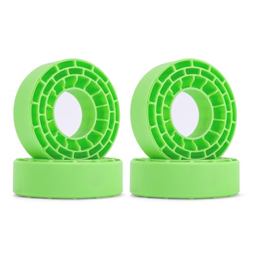 INJORA Silikon-Gummieinsätze für 62-64mm * 24mm 1.0" Reifen, Grün – Ansicht 1