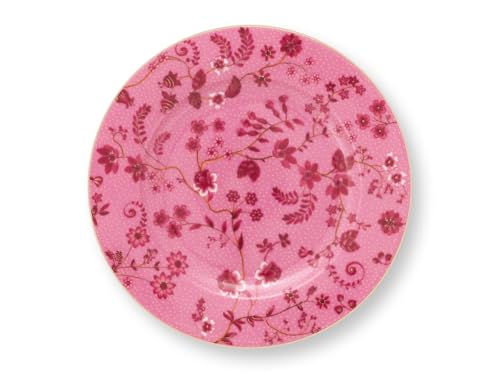 Pip Studio Jolie Flowers Pink Brotteller 17cm