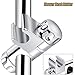 SagaSave 1 Pcs Adjustable Shower Head Holder with O Shape Rubber for Slide Bar Clamp Bathroom Replacement, 360 Degree Rotation Sprayer Holder, Easy to Install (25mm Dia)
