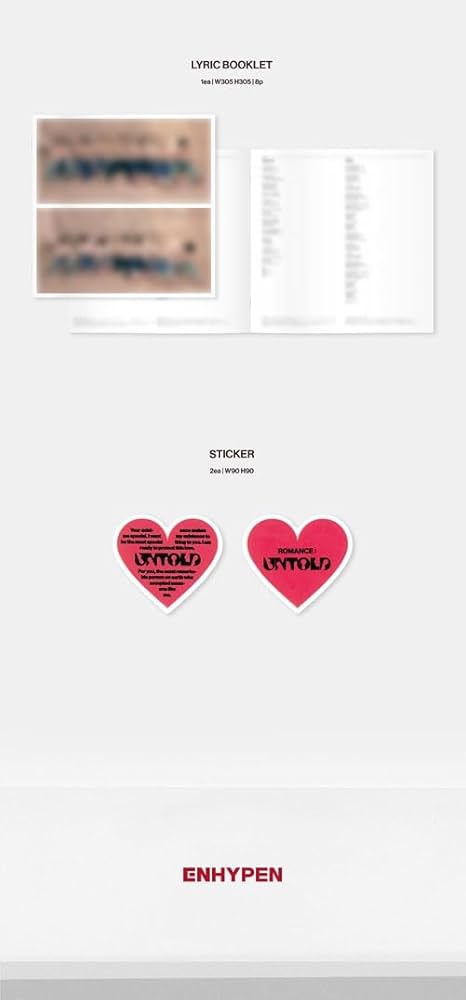 ★非売品◆サインCD◆ENHYPEN エンハイプン◆ROMANCE ENHYPEN 公式グッズ ROMANCE : UNTOLD (ENGENE ver.) / 2ND FULL