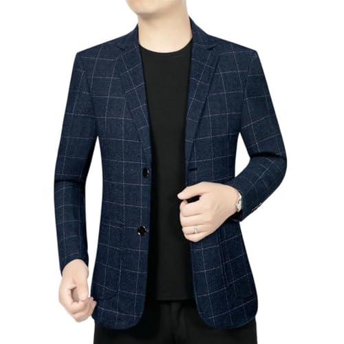 Blazer homme à carreaux veste de bureau classique élégante
