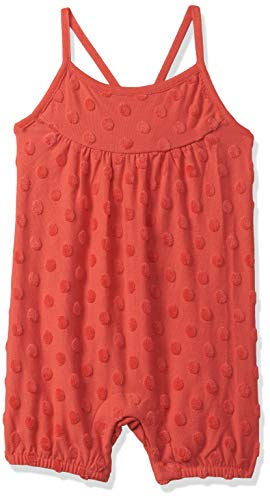 Image of miniklub Infant Girls Coral Pink Self-Design Rompers