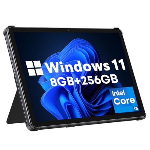 CHUWI Windows 11 Tablet 10.1'', 8GB RAM 256GB SSD, Intel Core i3 (3.9GHz), Expandable to 2TB, Windows Tablet PC, IPS HD Touchscreen, 4K HDMI, 5MP AF Camera, WiFi 6, BT5.3, USB3.2, with Case