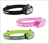LED Headlamp yalumi Spark, Lightweight; Design with Advanced Aspherical lens. 1.5X Brightness, 105 lumens design, like 160 lumens output, low power consumption, Batteries Included(Magenta/Black)