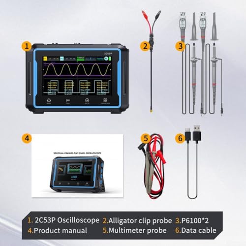 Oscilloscope 2C53P 3 en 1 : résolvez les pannes de signal complexes