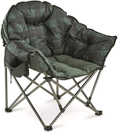 Guide Gear Club Camping Chair, Oversized, Portable, Folding with Padded Seats, 500-lb. Capacity