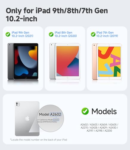 Image of iGluz 2 Pack for iPad 10.2-inch(9th /8th /7th Gen.) 9H+ Tempered Glass Screen Protector with Easy-Install Box[12FT Military Grade Shatterproof] Apple Pencil Compatible,HD Clarity,Scratch Resistant