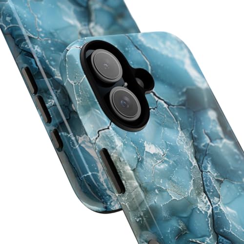 Coque iPhone 16 bleue rigide pour protéger des rayures