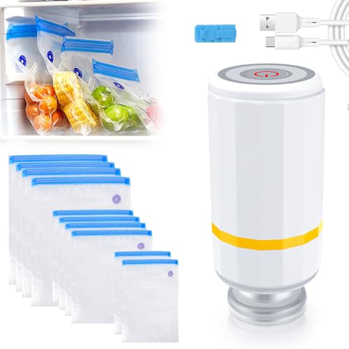 Pompa Sottovuoto Alimenti, Sigillatrice Automatica A Vuoto Pompa Portatile, Macchina Sigillatrice...