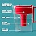 Brita Water Filter Pitcher for Tap and Drinking Water with 1 Standard Filter, Lasts 2 Months, 6-Cup Capacity, BPA Free, Red