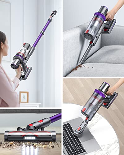 Wlupel Cordless Vacuum Cleaner, 33Kpa Stick Vacuum Cleaner, 400W Handheld Vacuum With Led Touch Screen, 50Mins Runtime For Pet Hair, Carpet And Hardwood Floor(Kb-H015) #TOP6