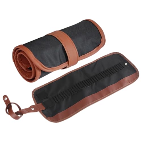 Sac a Crayon de Toile,1 Pièce, 36 Trous,Multi-usages,Trousse Enroulable Crayon Portable Étui à Crayons Enroulé,pour Artiste Écolier