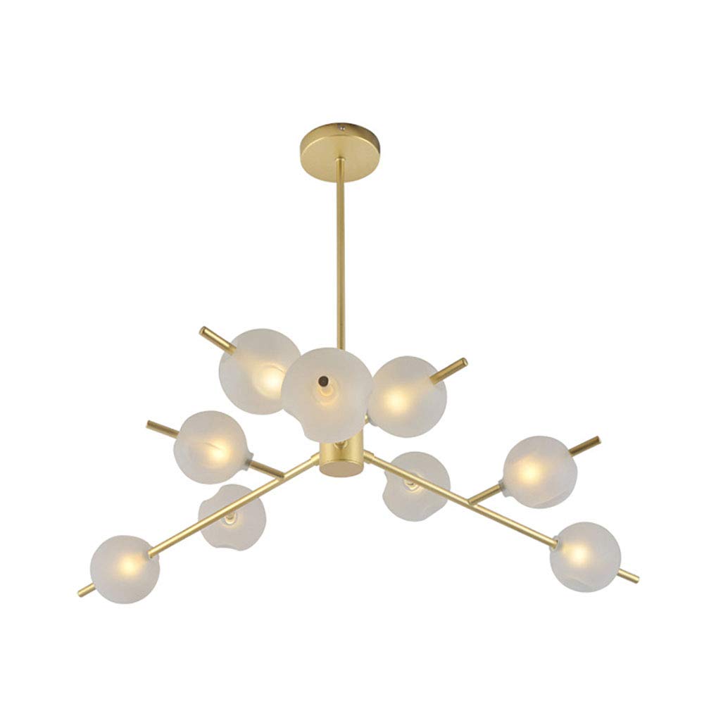 KXEcoLife Simple Atmosphere Branches Magic Beans Chandeliers,Dining Room Home Living Room,G9 Nordic Postmodern Chandeliers-en. 9 head