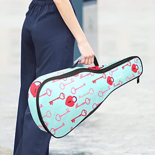 Housse de ukulélé avec serrure et clé – Sac à dos avec sangle réglable - Les Beatles, Paul McCartney, John Lennon, RIngo Starr, George Harrison Housse de ukulélé avec serrure et clé - Sac à dos avec sangle réglable – Image 7
