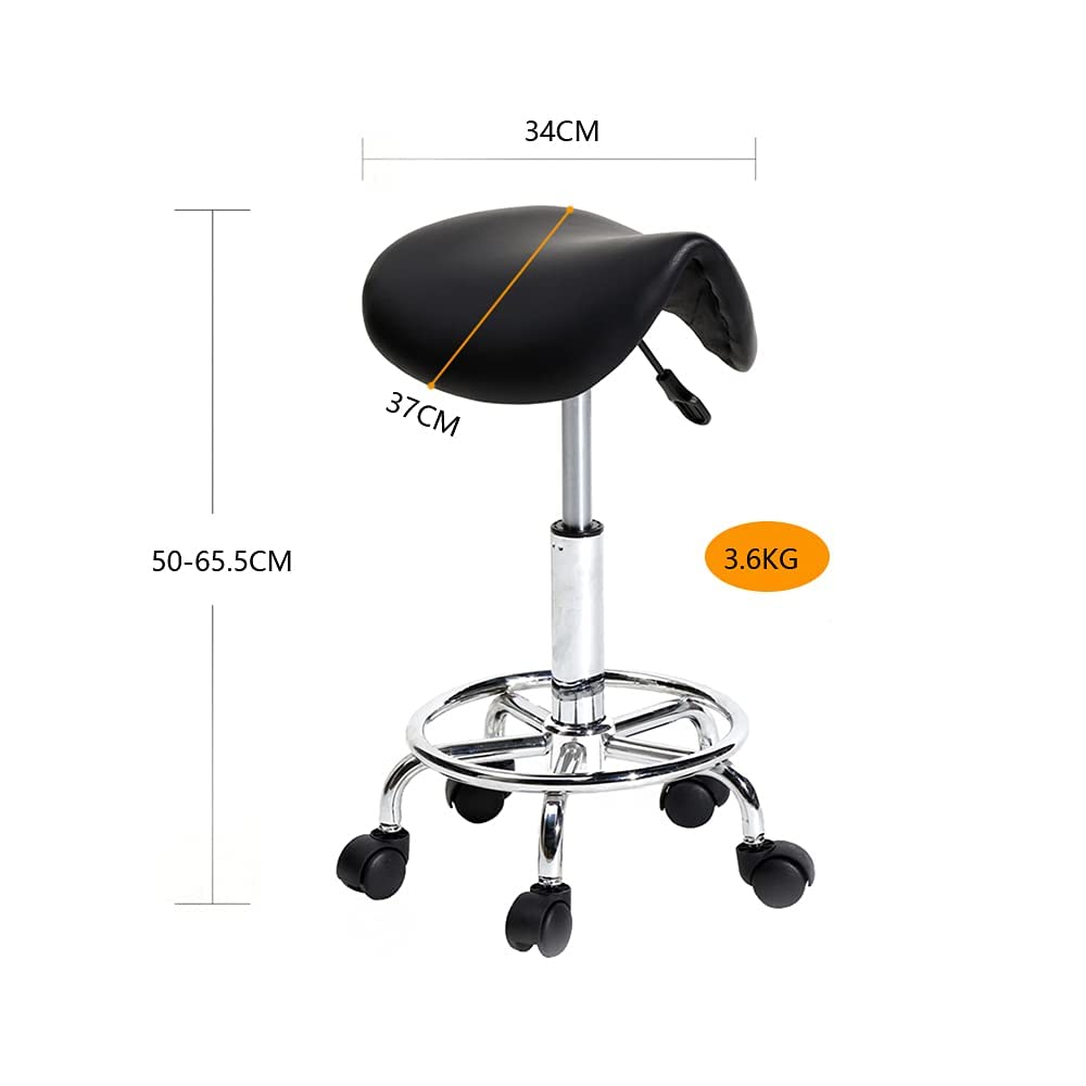 Alightup Sgabello Ufficio Professionale Nero | Rotazione a 360°, seduta ergonomica, altezza regolabile, versatile per svariati ambienti di lavoro