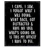 Funny Humor Office Decor - funny Quotes Wall Art - Black Decor for Men - Man Cave Stuff Black Print - Workplace Typography Silly Gifts - Fun Office Sarcastic Sayings - Gifts for Him - 8x10 Poster