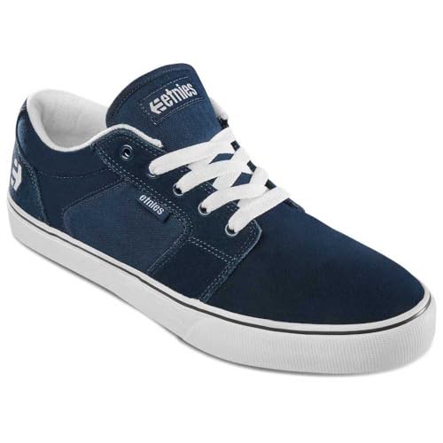 Etnies Men's Barge LS Low Top Skate Shoe, Navy/White/Blue, 10.53