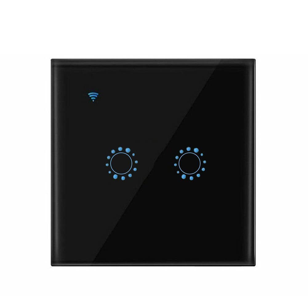 Smart Light Switch, Smart Home WiFi Wireless Panel Touch Wall Light Remote Control Switch Works with Alexa and Google Home