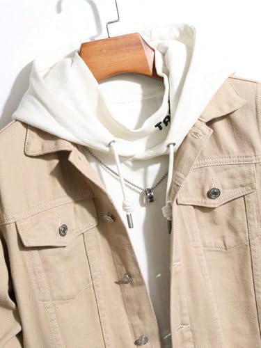 Image of GRECIILOOKS Men'S Denim Jacket | Classic Regular Fit Jeans Jacket For Men | Stylish Branded Jackets For Men - Timeless Casual Wear