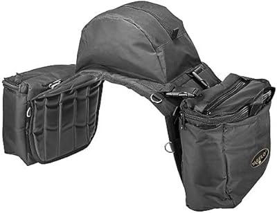 Tabelo Nylon Cooler Saddle Bag w/Cantle Black