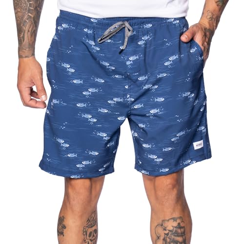Short Masculino Nico Boco Estampado Azul - M