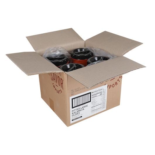 Large Pitted Kalamata Olives by Savor Imports – Deep Purple, Pack of 4, Model 583511