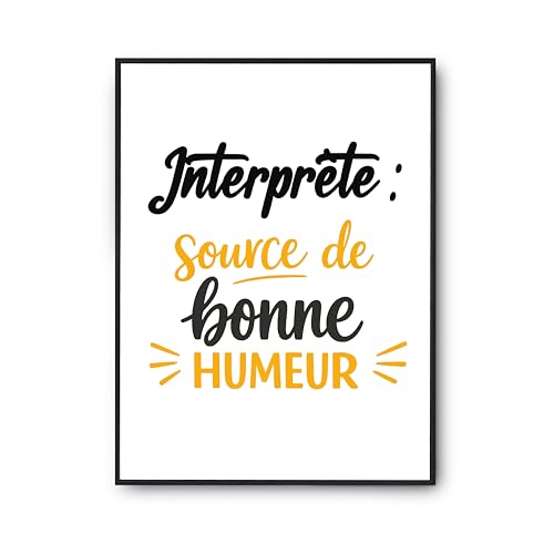 Décoration murale poster humour interprète pour briser la monotonie d'un mur vide