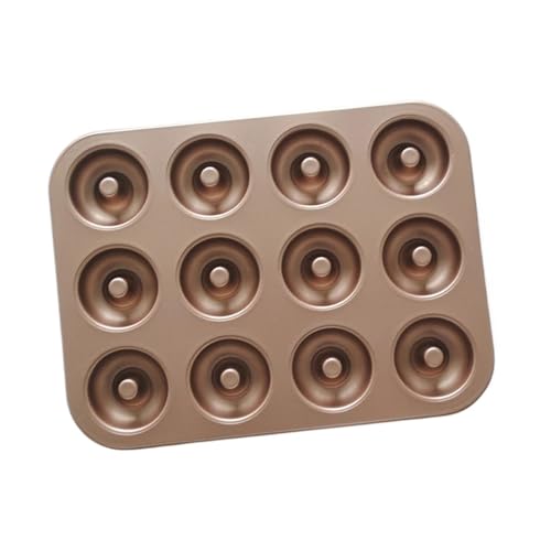 12-Cavity Non-Stick Carbon Steel Donut Cake Mold Pan