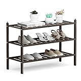 Qompaxs 3 Tier Shoe Rack, Premium Shoe Organizer or closet storage shelf, Perfect shoe rack for...