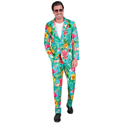 W WIDMANN MILANO Party Fashion - Costume de soirée pour Homme, Ensemble avec Veste et Pantalon, Costume des années 80 pour Carnaval et Festival