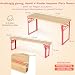 COSTWAY Kindersitzgruppe Outdoor Klappbar, Kinder Picknicktisch Set mit 2 Sitzbänken, Bierzeltgarnitur 110 cm aus Tannenholz mit Metallrahmen, Kindersitzgarnitur für Garten, Terrasse, Camping