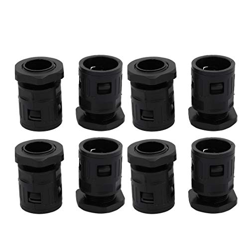Conector de tubo corrugado AD25 negro Aexit con junta para canalización 2