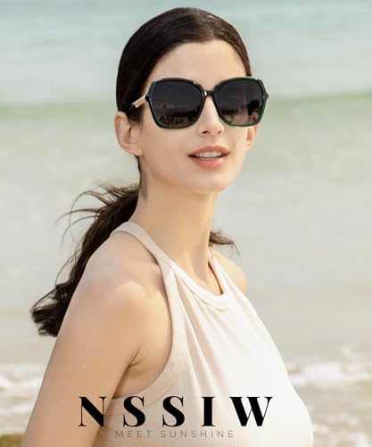 NSSIW Polarized Sunglasses Womens Sunglasses: Trendy Fashion Oversized Sun Glasses UV400 Protection for Driving Vacation2