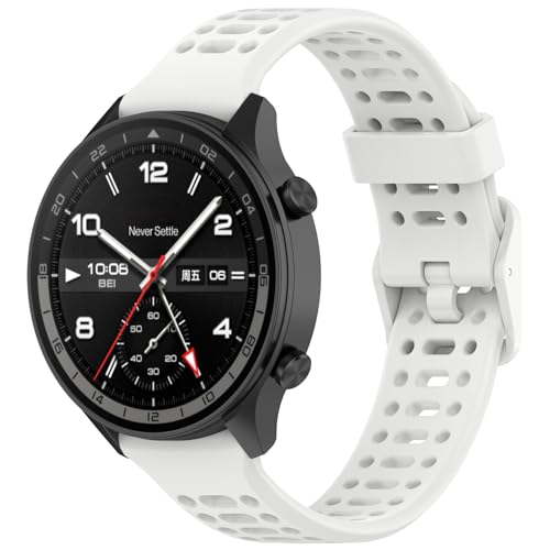 RuenTech 22mm Band Compatible with for OPPO Watch Sport/X2/X, Soft Silicone Strap Smartwatch...