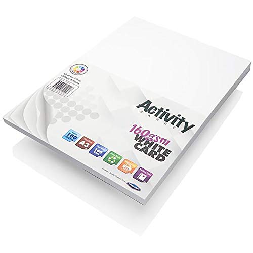Premier Stationery A3 Card, 160 Gsm Coloured Card, for School Office & Home, Printer Paper