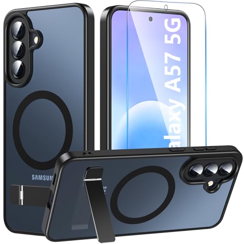 Coque Samsung A57 fine antichoc antichute translucide avec support