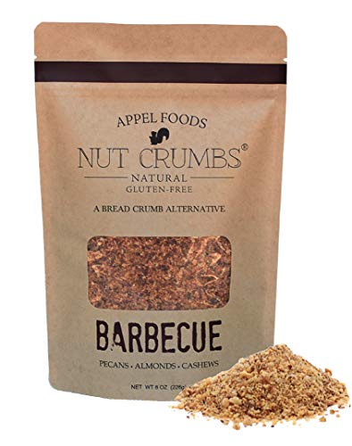 Appel Foods - Nut Crumbs - Bread Crumb Alternative - Gluten Free - Sugar Free - Low Carb - Low Sodium - Raw, Premium Nuts - New Flavors (Barbecue) #TOP8