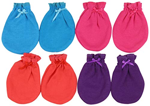 ToBeInStyle Newborn Baby Comfy Cotton Mitten Gloves3