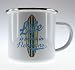 Produktbild Guten-Morgen-Becher Emaille Becher Life is Better in Neoprene Tasse surf surfen Strand Urlaub