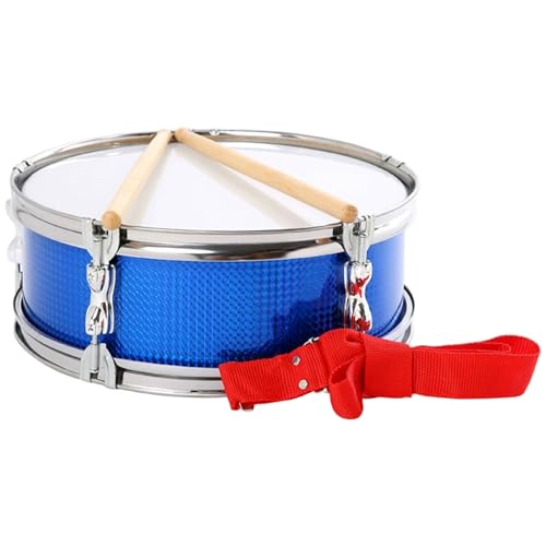 Caisse claire de marche en métal de 13 pouces avec sangle pour école