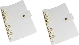 Tofficu 2 Peças De Fichário Transparente Com 6 Anéis Capa De Fichário De Folhas Soltas Saco De Folhas Soltas Capas De Caderno Protetor De Capa De Fichário Capas De Fichário Transparente